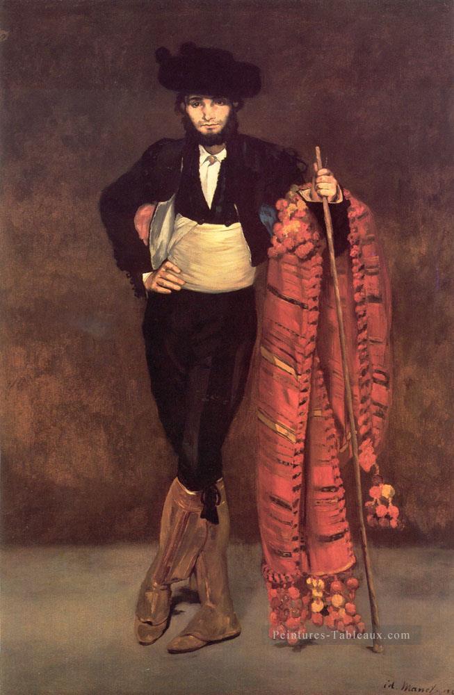 Jeune homme dans le costume d’un Majo réalisme impressionnisme Édouard Manet Peintures à l'huile